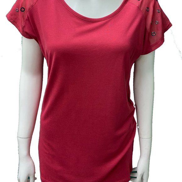 Short sleeve ilot Shoulder Top - Picture 1 of 1
